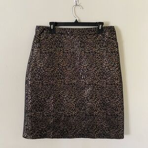 Black and Gold Downeast Pencil Skirt (L/XL)